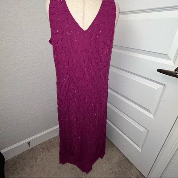 JOANNA HOPE Embellished Sequins Sleeveless Maxi Gown Dress - Picture 3 of 14